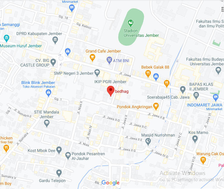 Lokasi Bedhag Kopi