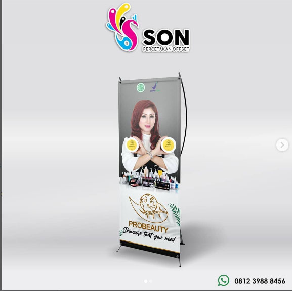 cetak banner banyuwangi, x banner, y banner, roll banner, son offset printing